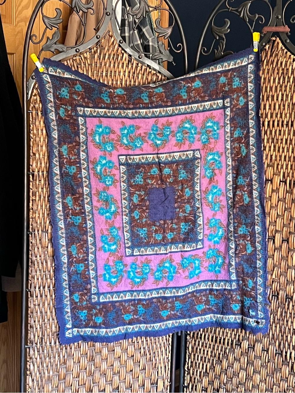 Honey Japanese Wool Vintage Scarf